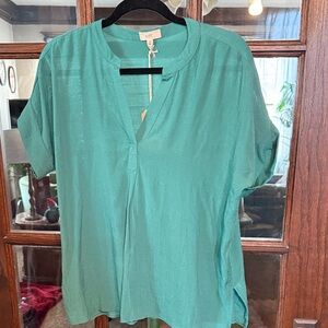 Elegant Teal Blouse by Ott